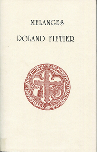 Mélanges Roland Fietier
