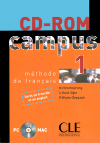 CD-ROM CAMPUS N1 METHODE DE FRANCAIS LIVRET EN FRANCAIS ET EN ANGLAIS