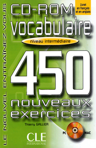 CD-ROM VOCABULAIRE 450 EXERCICES NIVEAU INTERMEDIAIRE