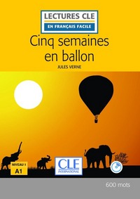 Cinq semaines en ballon Lecture FLE + Cd audio 2è édition