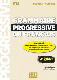 Grammaire progressive déb. complet + appli + CD 2e édition