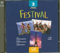 Festival 3 - double Cd audio collectifs Méthode de français