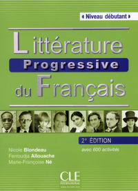 LITTERATURE PROGRESSIVE NIVEAU DEBUTANT + CD NOUVELLE COUVERTURE