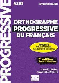 Orthographe progressif inter. 3e.éd. + appli + CD