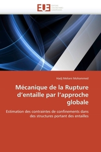 Mécanique de la rupture d entaille par l approche globale