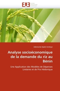 Analyse socioéconomique de la demande du riz au bénin