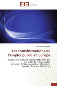 Les transformations de l'emploi public en Europe