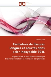 Fermeture de fissures longues et courtes dans acier inoxydable 304l
