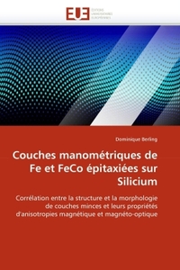 Couches manométriques de fe et feco épitaxiées sur silicium