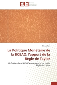 La politique monétaire de la bceao: l'apport de la règle de taylor