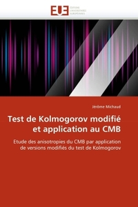 Test de kolmogorov modifié et application au cmb