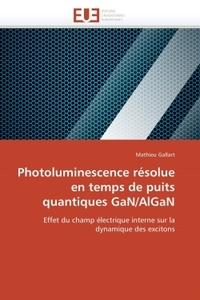 Photoluminescence résolue en temps de puits quantiques gan/algan