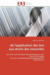 De l'application des lois aux droits des minorités