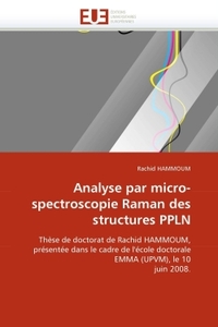 Analyse par micro-spectroscopie raman des structures ppln
