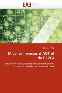 Micelles inverses d''aot et de c12e4