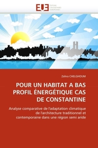 Pour un habitat a bas profil énergétique cas de constantine