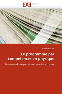 LE PROGRAMME PAR COMPETENCES EN PHYSIQUE