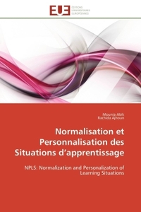 NORMALISATION ET PERSONNALISATION DES SITUATIONS D APPRENTISSAGE