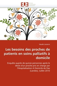 Les besoins des proches de patients en soins palliatifs à domicile