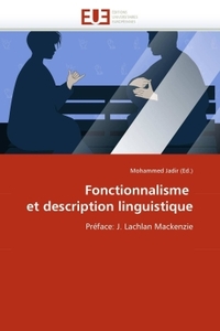FONCTIONNALISME ET DESCRIPTION LINGUISTIQUE
