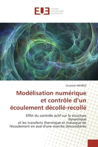 Modélisation numérique et contrôle d'un écoulement décollé-recollé