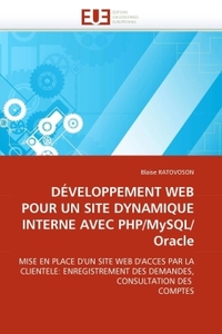 Développement web pour un site dynamique interne avec php/mysql/oracle