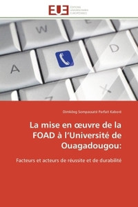 LA MISE EN UVRE DE LA FOAD A L UNIVERSITE DE OUAGADOUGOU: