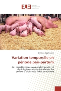 Variation temporelle en période péri-partum