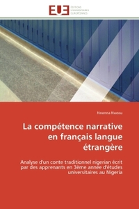 LA COMPETENCE NARRATIVE EN FRANCAIS LANGUE ETRANGERE