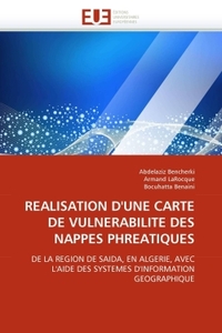 Realisation d''une carte de vulnerabilite des nappes phreatiques