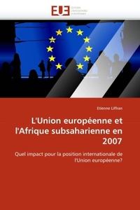 L''union européenne et l''afrique subsaharienne en 2007