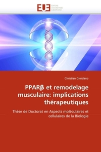 PPAR ET REMODELAGE MUSCULAIRE: IMPLICATIONS THERAPEUTIQUES