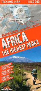 AFRICA-THE HIGHEST PEAKS  1/150.000