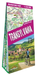 TRANSYLVANIE 1/250.000 (CARTE GRAND FORMAT LAMINEE D'AVENTURE TQ). TRANSYLVANIA - ANGLAIS