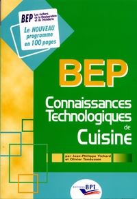 BEP CONNAISSANCES TECHNO CUISINE VICHARD