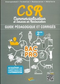 CSR BAC PRO - SECONDE PROFESSEUR