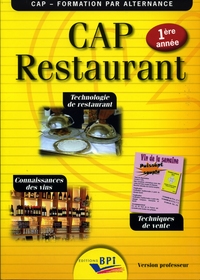 CAP RESTAURANT 1ERE ANNEE - VERSION PROFESSEUR