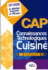 Connaissances technologiques de cuisine CAP, Livre de l'élève