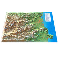 CARTE EN RELIEF DES PYRENEES-ORIENTALES