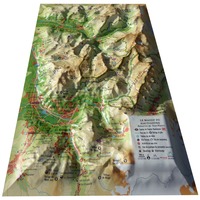 CARTE EN RELIEF DU MASSIF DU HAUT-GIFFRE RESERVE DE SIXT-PASSY