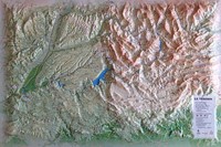 CARTE EN RELIEF DU VERDON