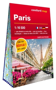 Paris 1/16.500 (carte poche format laminée - plan de ville)