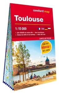 Toulouse 1/15.000 (carte poche format laminée - plan de ville)