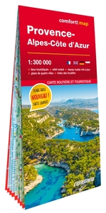 Provence-Alpes-Côte d'Azur 1/300.000 (carte grand format laminée)