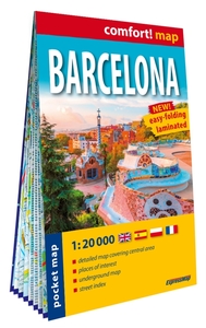 Barcelone 1/20.000 (carte poche format laminée - plan de ville). Barcelona