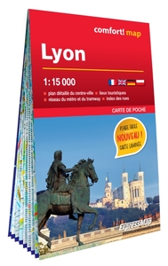 Lyon 1/15.000 (carte laminée format poche - plan de ville)