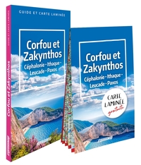 CORFOU ET ZAKYNTHOS. CEPHALONIE, ITHAQUE, LEUCADE, PAXOS (GUIDE ET CARTE LAMINEE)