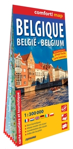 Belgique 1/300.000 (carte grand format laminée)