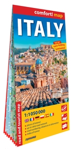 Italie 1/1.050.000 (carte grand format laminée). Italy