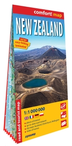 Nouvelle-Zélande 1/1.000.000 (carte grand format laminée). New Zealand